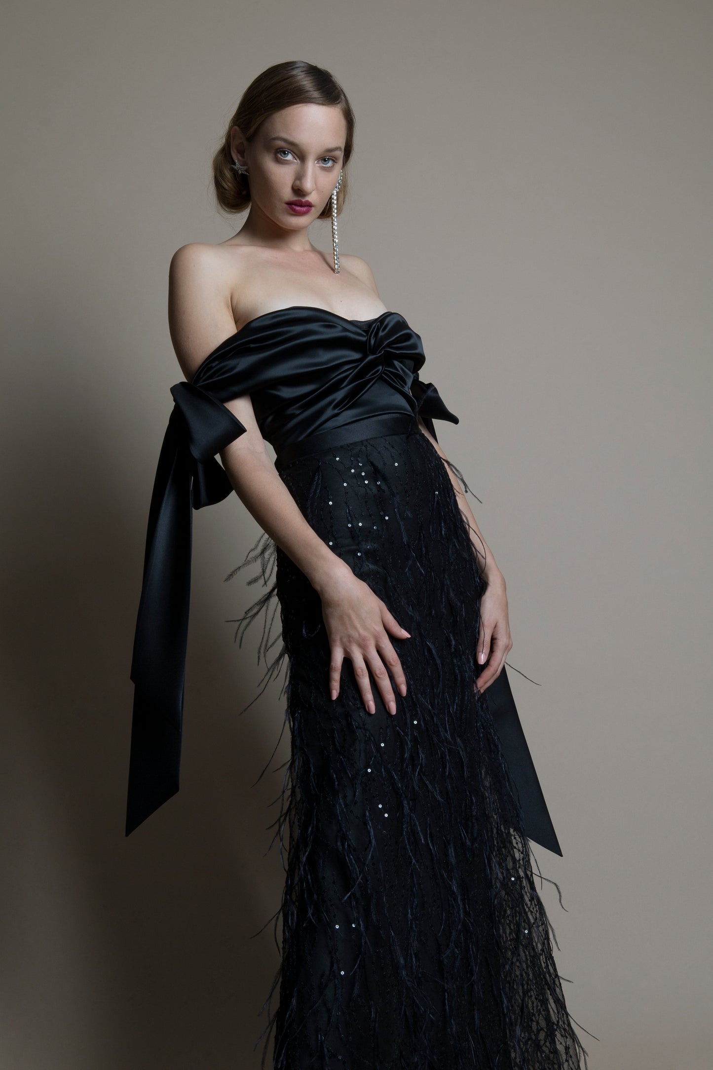 Daffodil Corset and Maribou Skirt