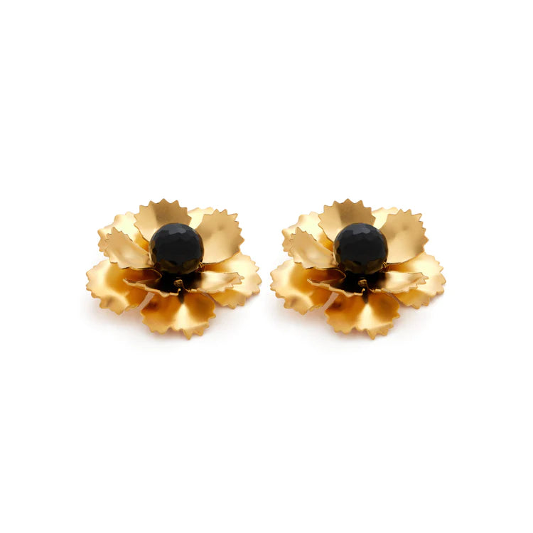 Chloe Earrings in Black Onyx | Stephanie Browne