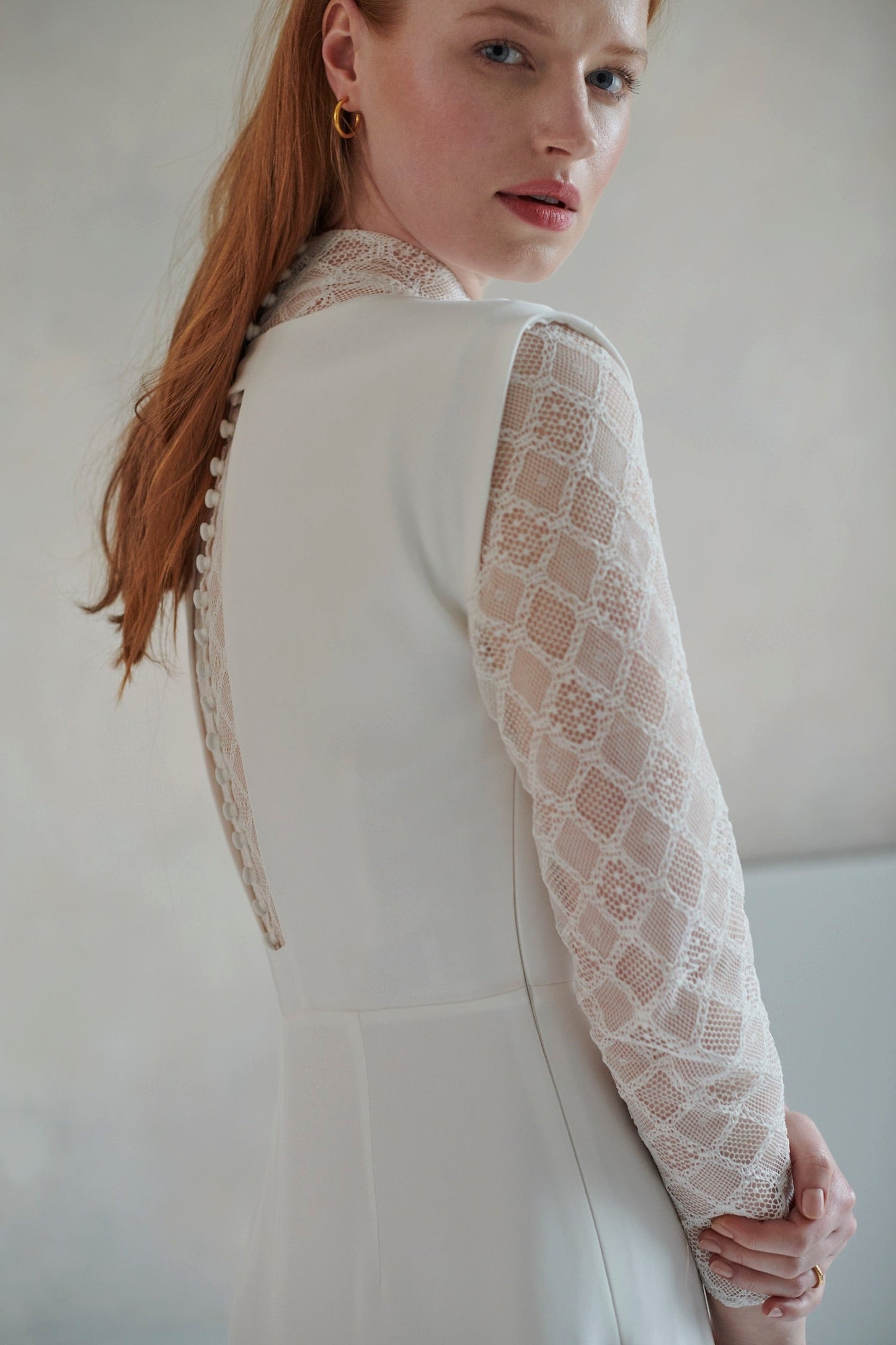 Andrea Hawkes' 'Lucian' dress with 'Britt Top'. Now £1100