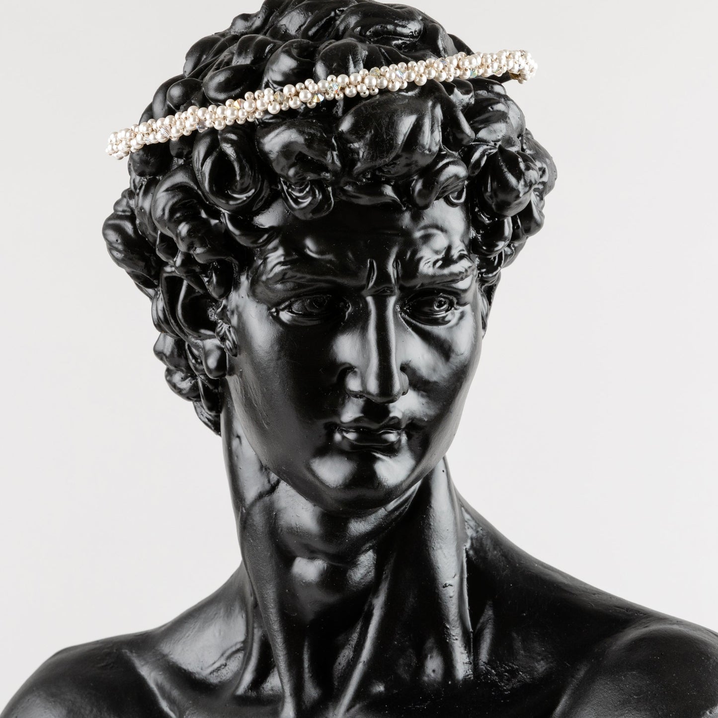 Skinny Cluster Pearl Head Band