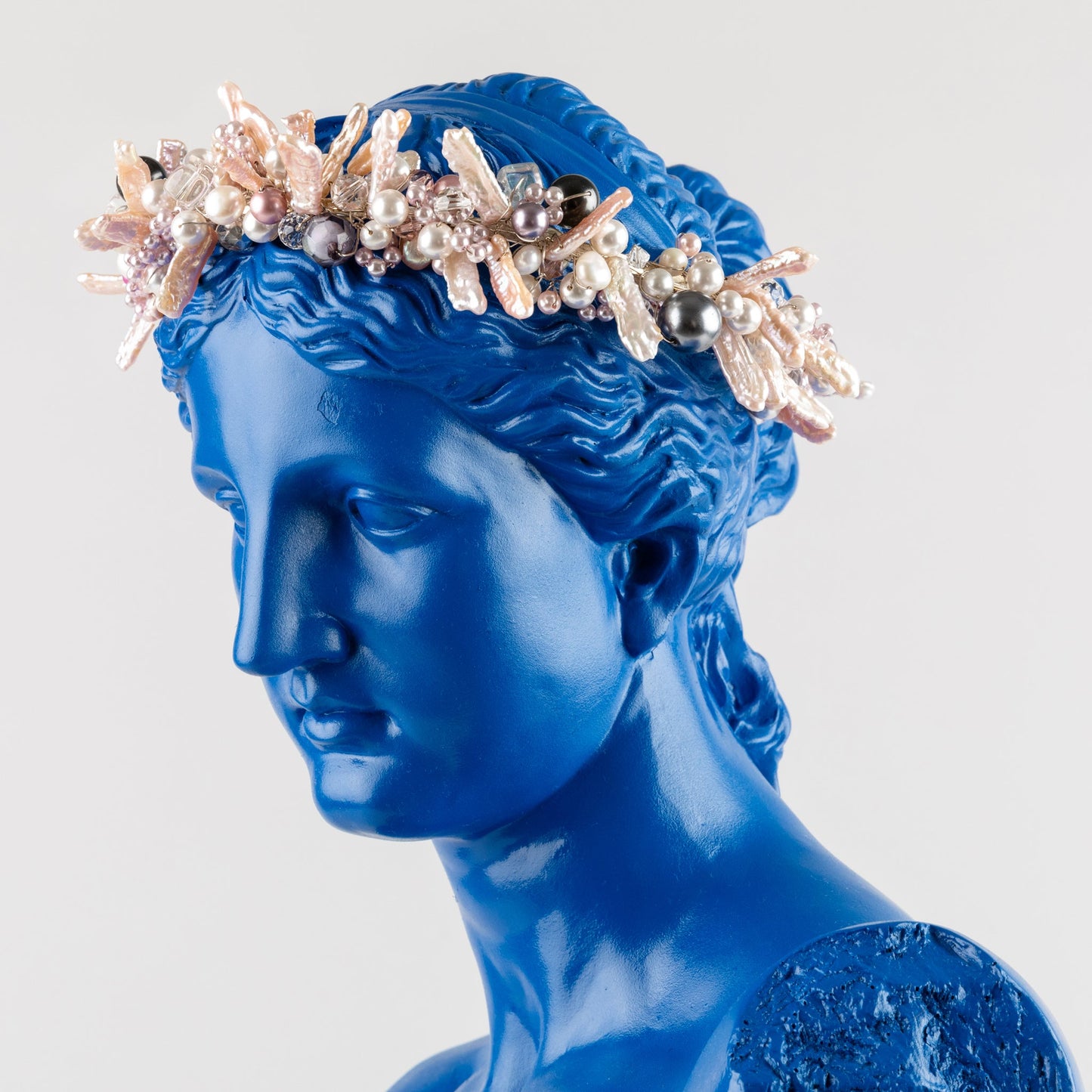 Blush Freshwater Pearl Head Band