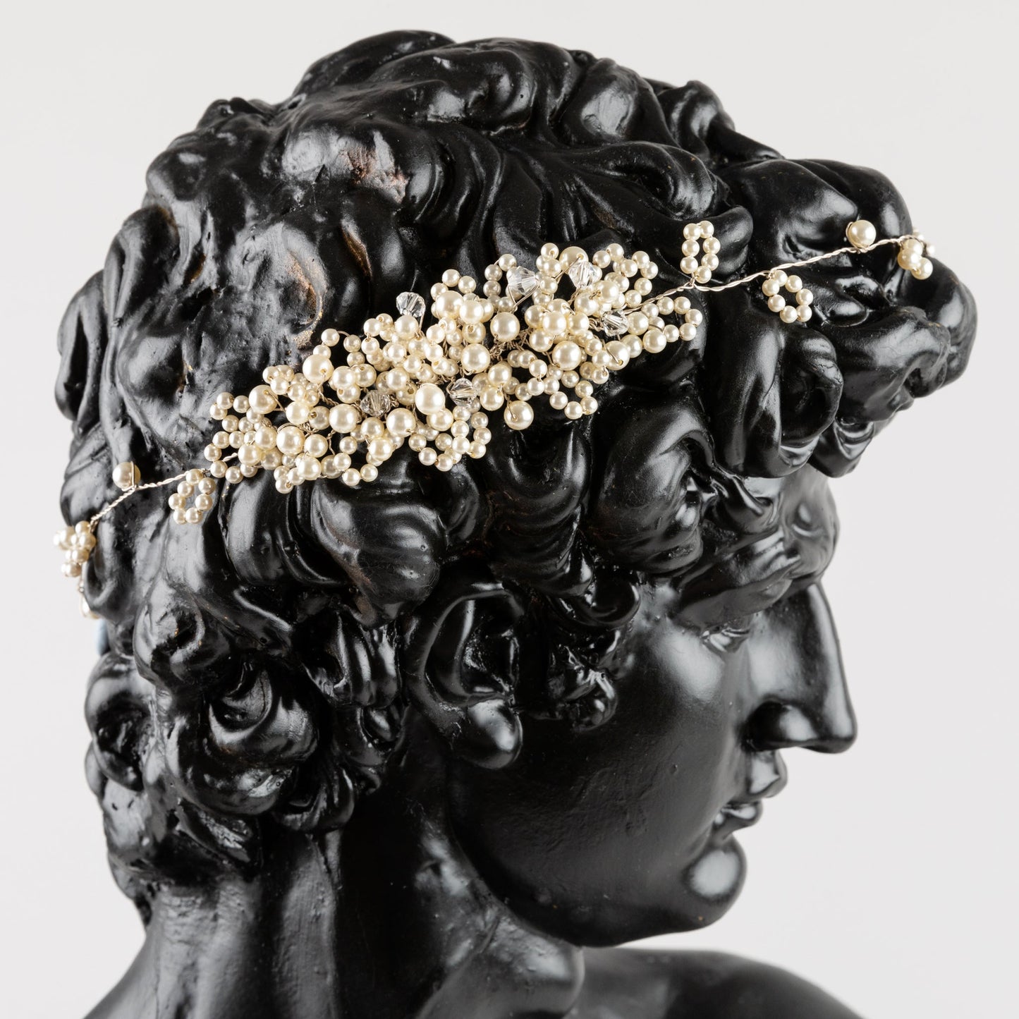 Asymmetric Ivy Pearl Hair Vine