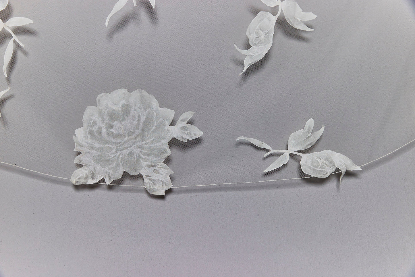 Silk Organza Abstract Veil