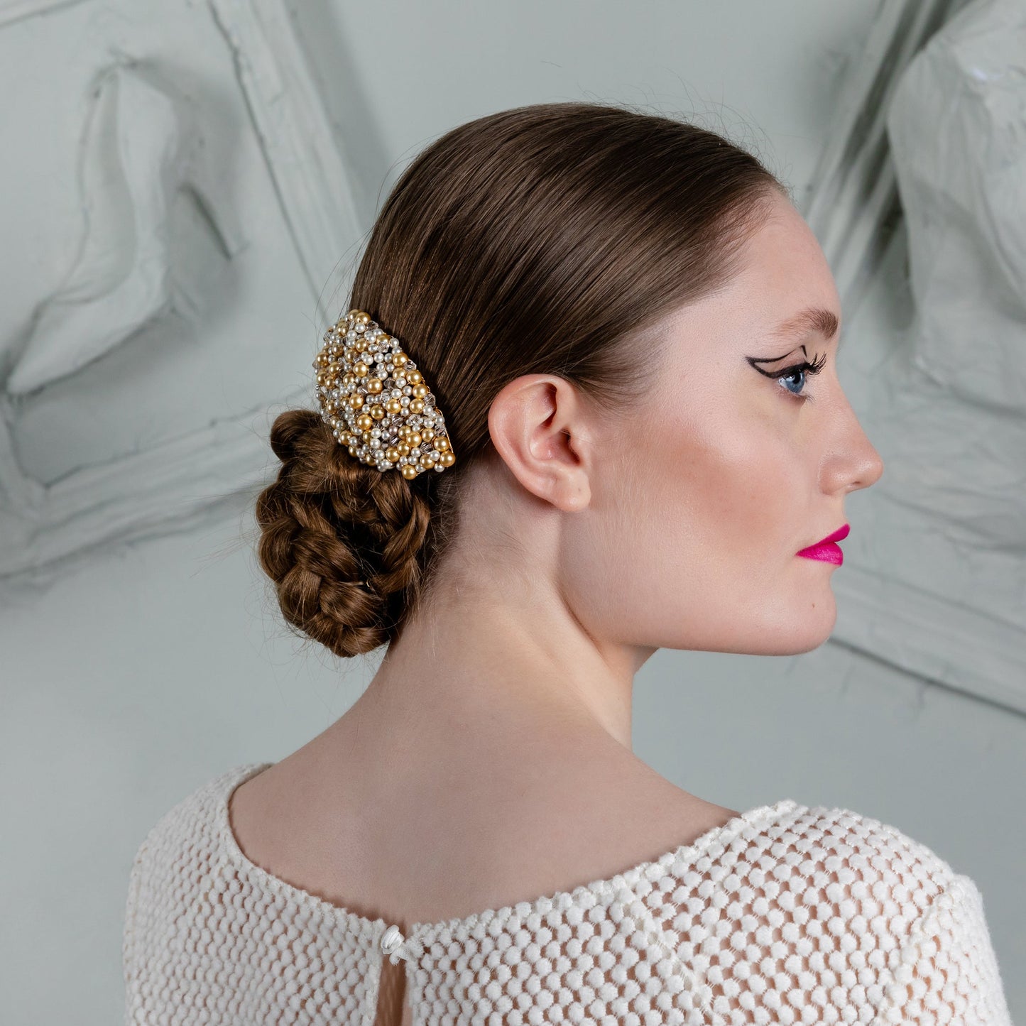 Pearl Cluster Hair Comb