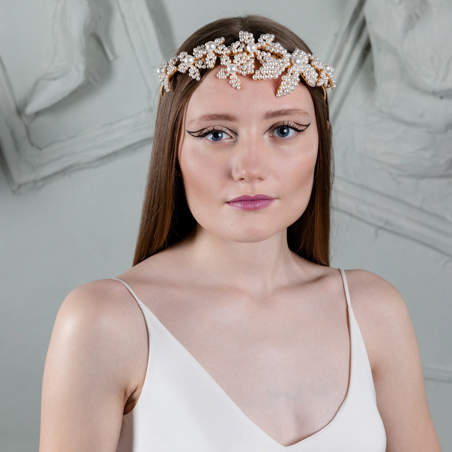 Pearl Flower Hair Band