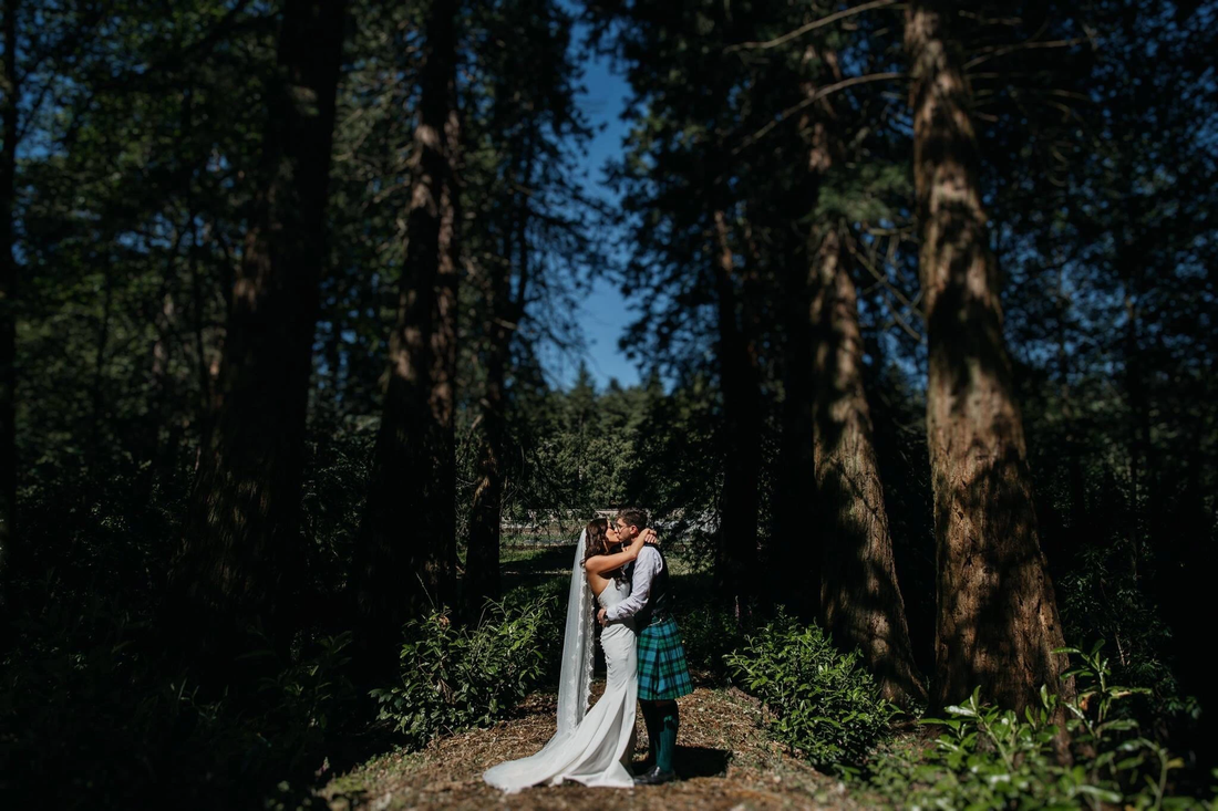 From a dramatic Scottish woodland backdrop to the absolute JOY of being Mr and Mrs!