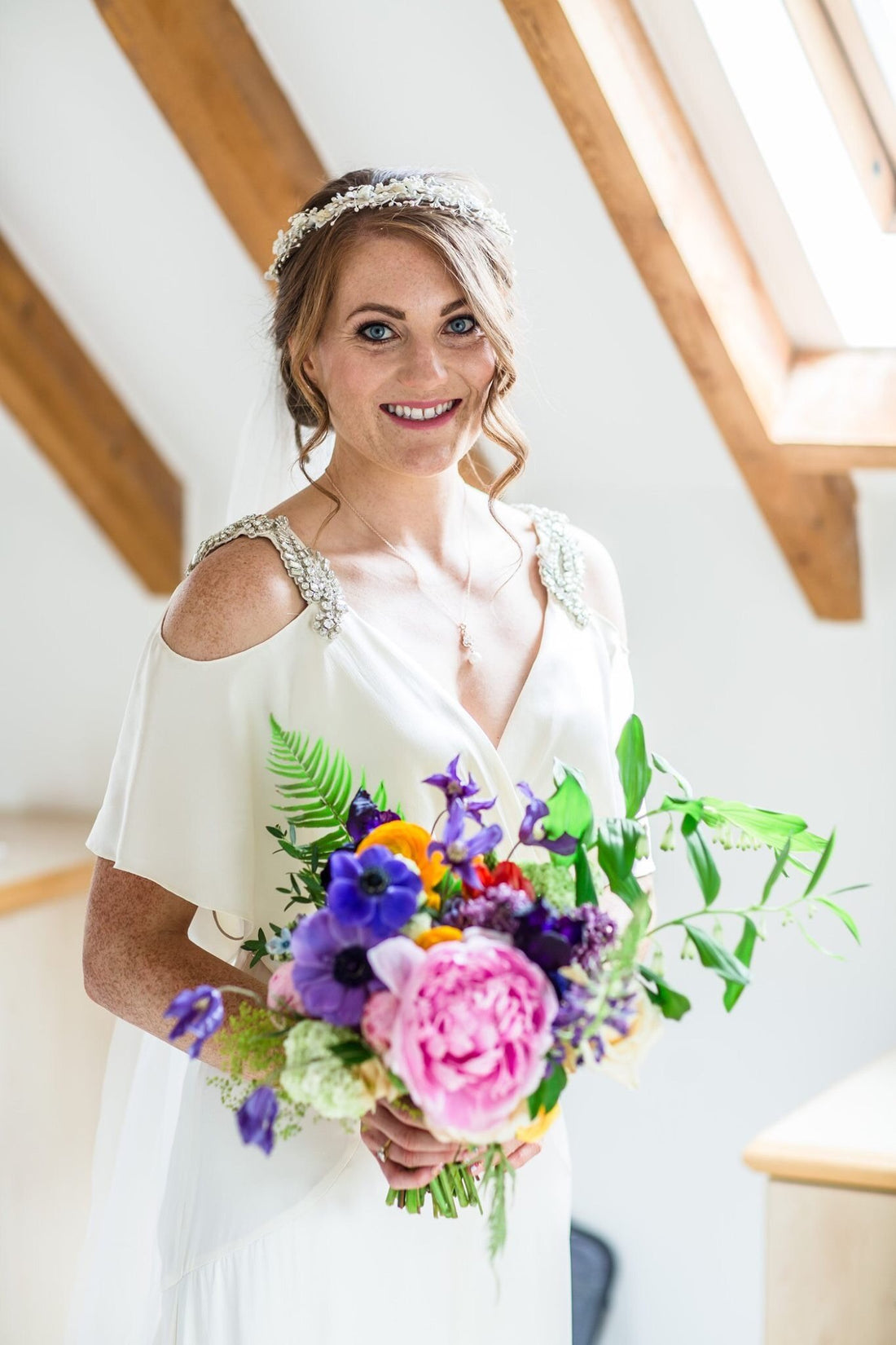 Slinky Temperley Dress for a Colourful Springtime Wedding!