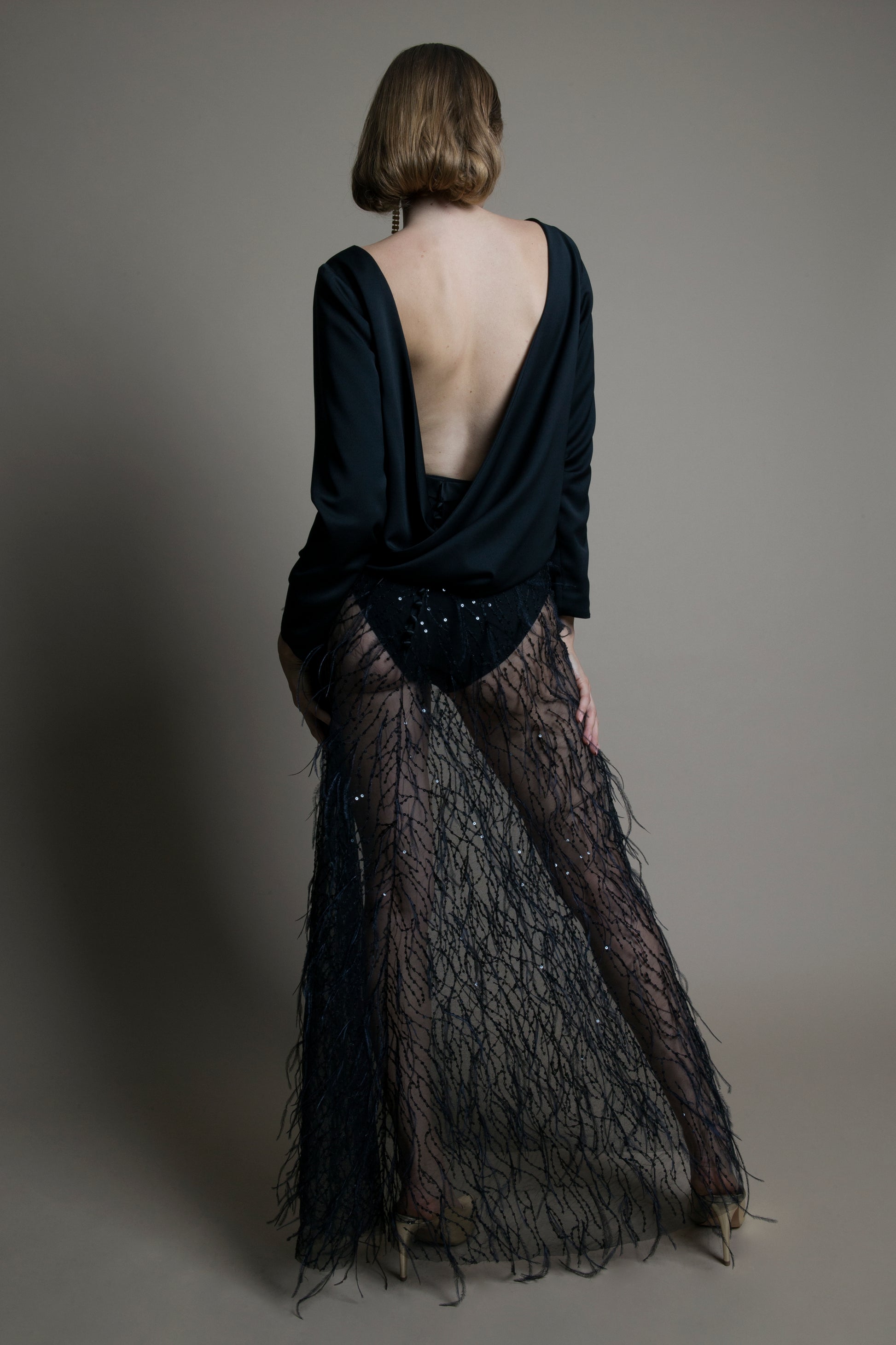 Sample Sale | Halfpenny London Laura top in Black Rachel Scott Couture Sample Sale | Halfpenny London Laura top in Black Rachel Scott Couture