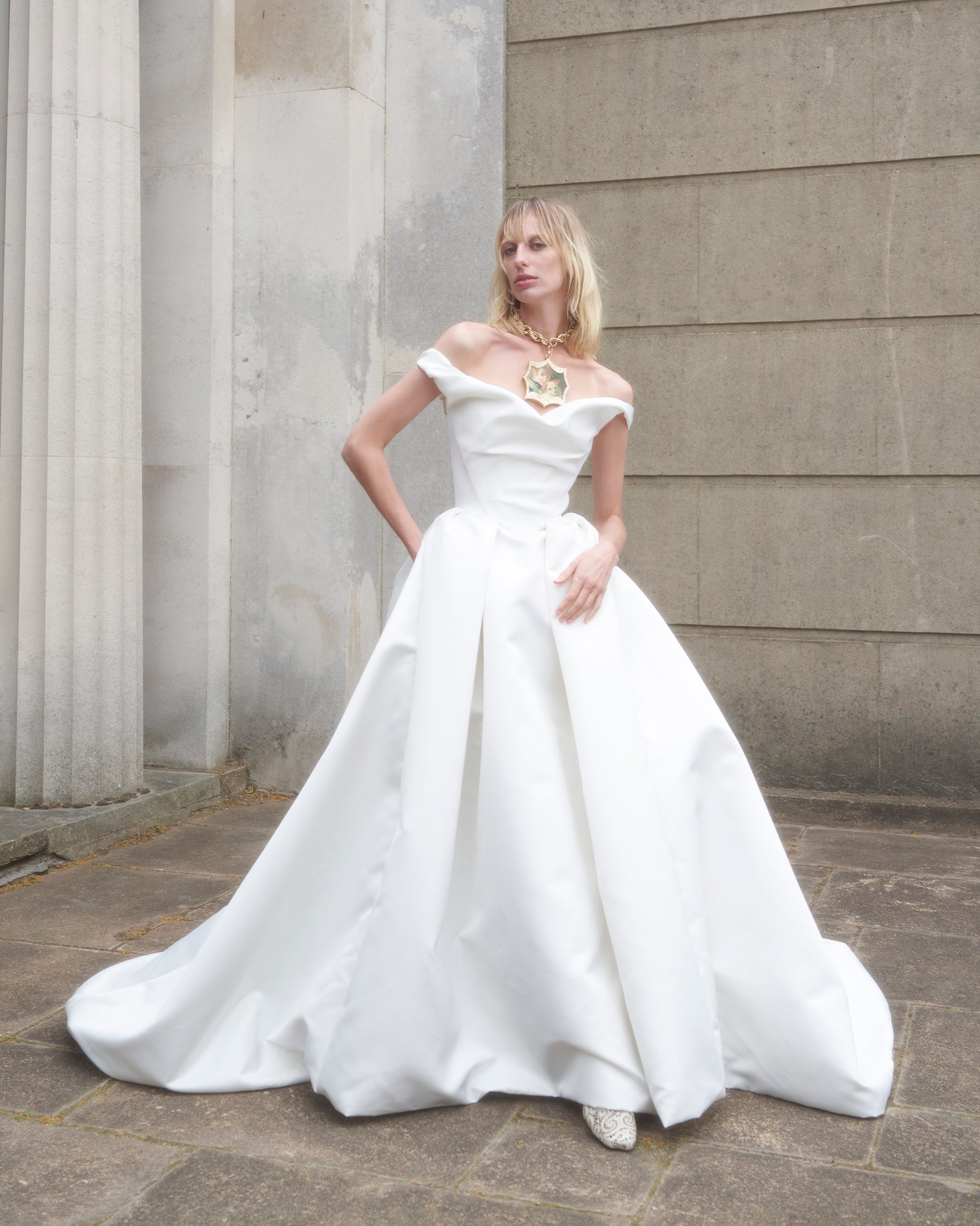 vivienne westwood wedding dress open back strapless open back dress Vivienne Westwood Nova Bagatelle Wedding Dress Rachel Scott Couture