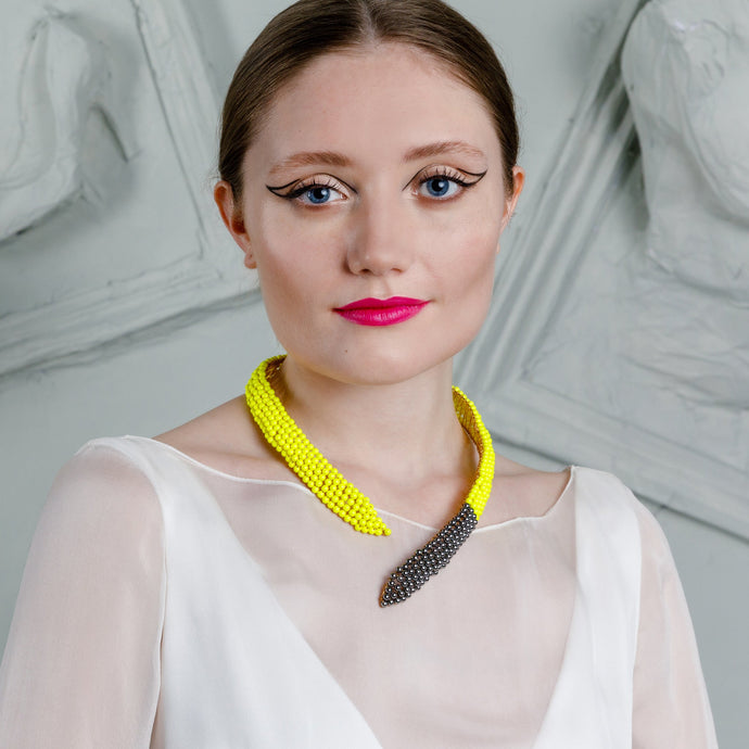 Memory Wire Open Panel Necklace